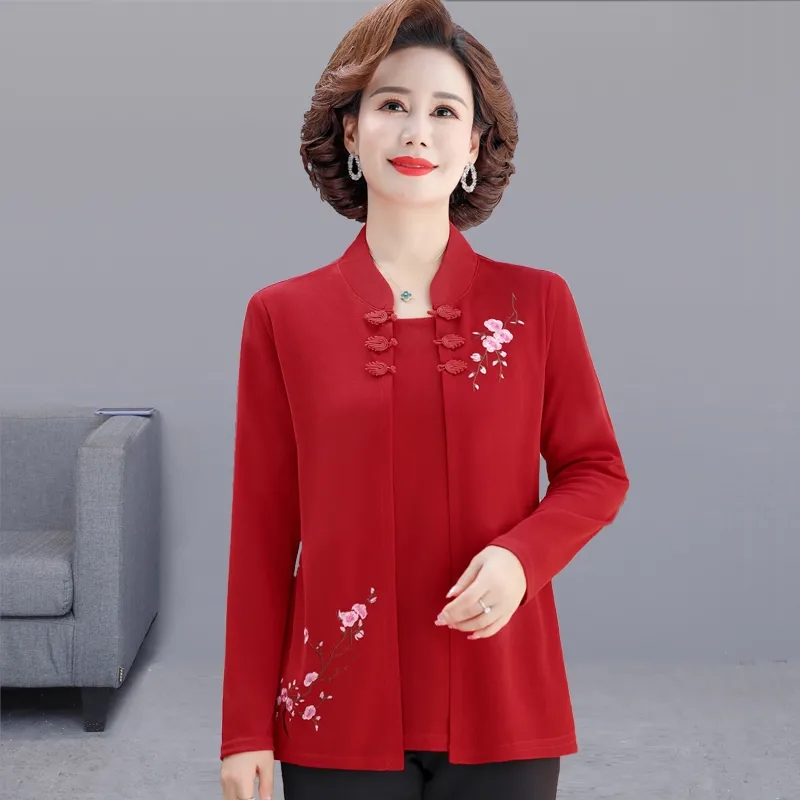 Embroidery Cardigan - Kemeja Kardigan Bordir Wanita Paruh Baya