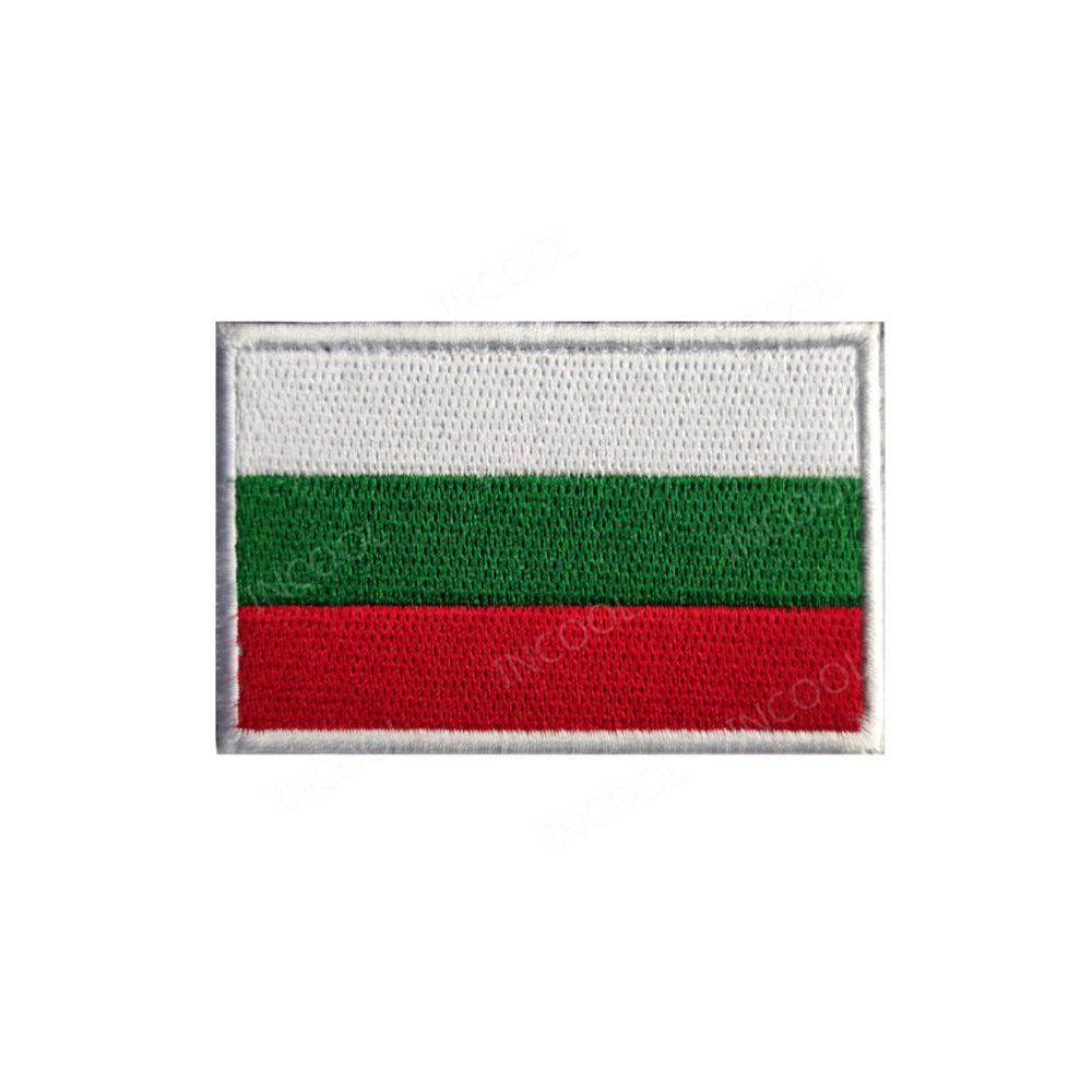 Embroidery Uk - Patch bordir bendera Bulgaria Patch Appliqued