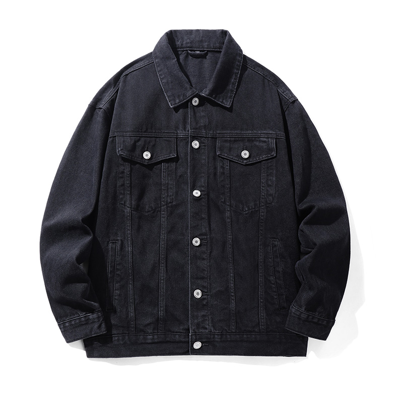Embroidery Jacket Jeans - Jaket Jeans Bordir Ikan Mas Retro