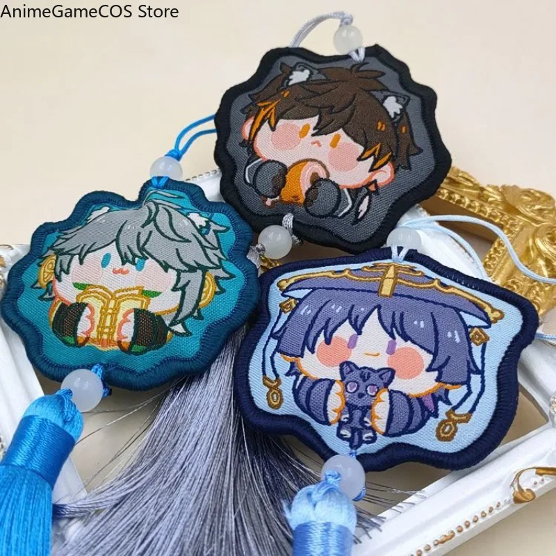 Embroidery Xmas Ornaments - Figur Cosplay Anime Genshin Impact Tartaglia