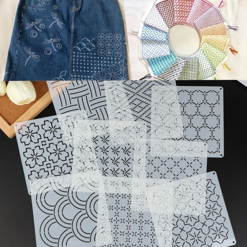 Embroidery Motif - Baru 【9/32 Buah Templat Bordir Sashiko