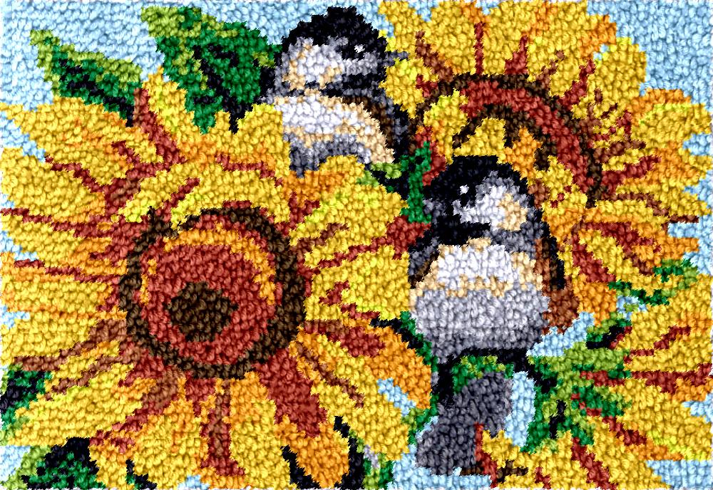 Printed Embroidery Kit - Kit Karpet Kait Kait Burung dan