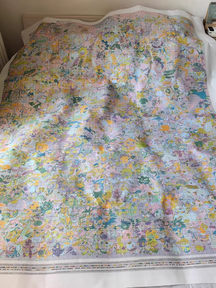 Embroidery Job - ZZ7074 ZZ7068 14CT 16CT Dicetak Di