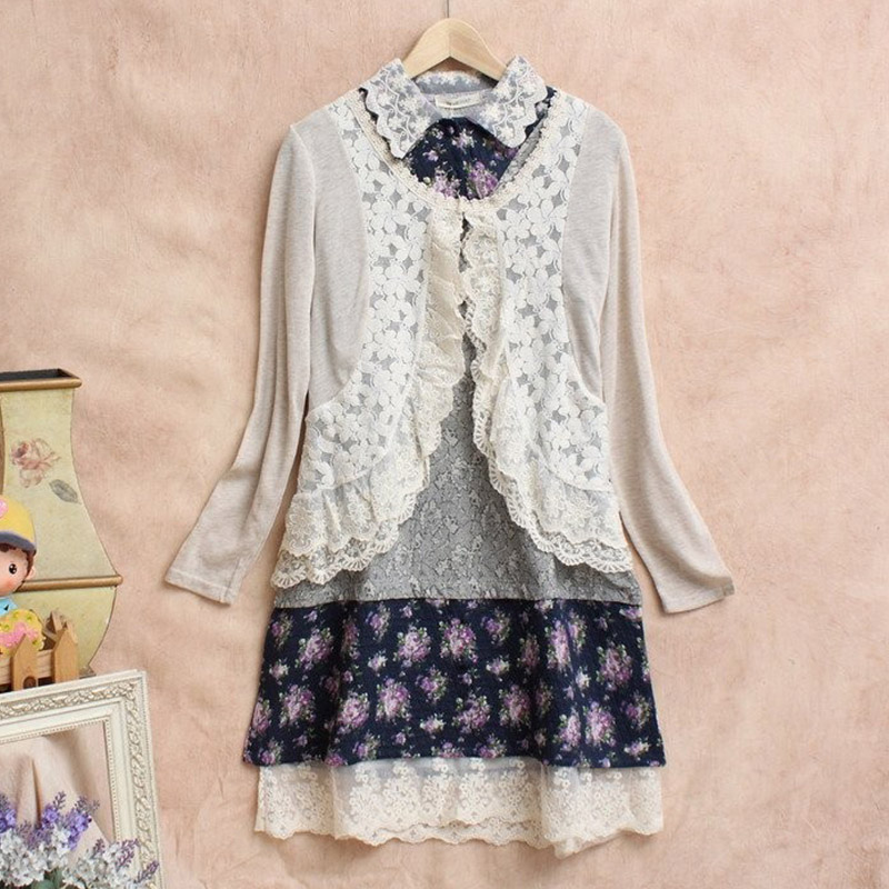 Musim Semi Mori Gadis Manis Ke - Embroidery Cardigan ulasan dan harga