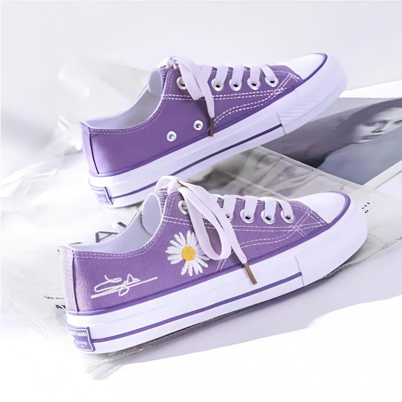 Sepatu Kanvas Wanita Bordir Kr - Embroidery Canvas ulasan dan harga