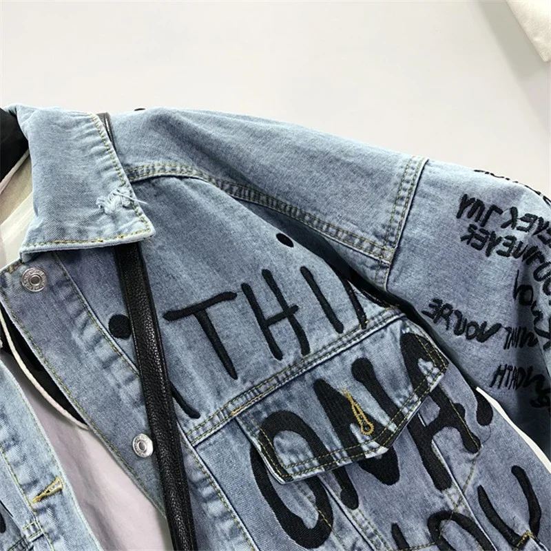 Mantel Jaket Denim Bordir Huru - Embroidery Jacket Jeans ulasan dan harga