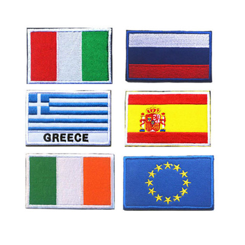 Patch bordir Italia EU Yunani  - Embroidery Uk ulasan dan harga