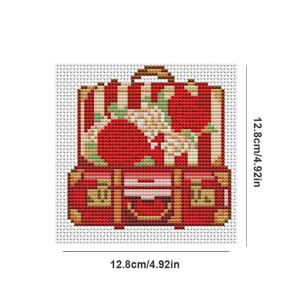 12 Buah Kain Bordir Silang Mot - Embroidery Rose Stitch ulasan dan harga