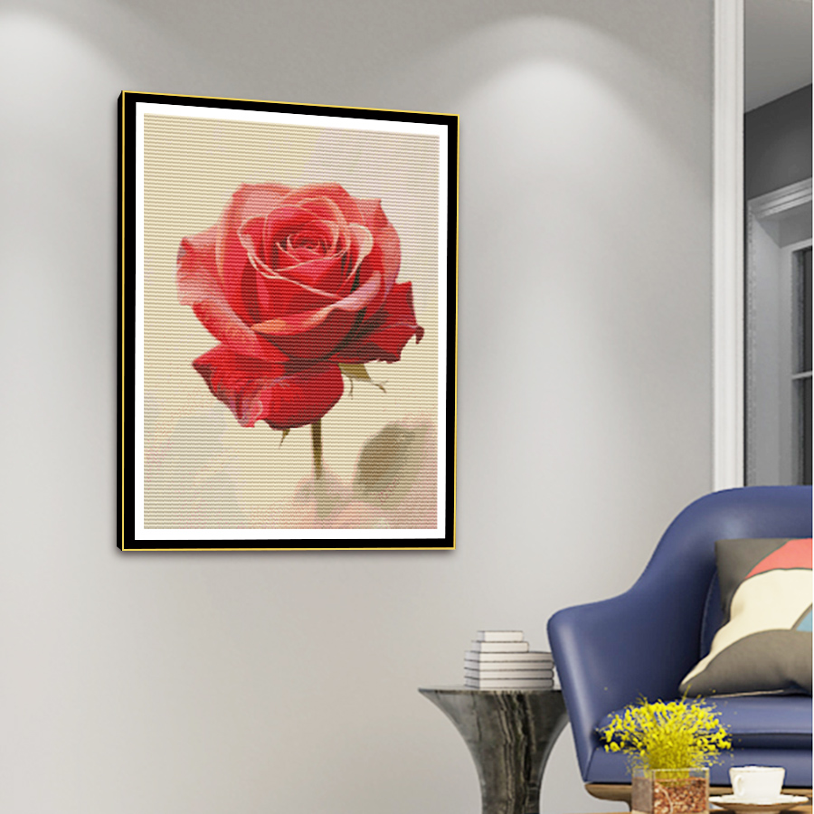 Bordir silang dengan motif maw - Embroidery Rose Stitch ulasan dan harga