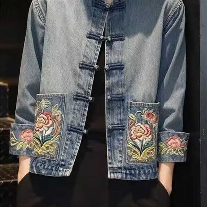 Jaket Koboi Bordir Cantik Musi - Embroidery Jacket Jeans ulasan dan harga