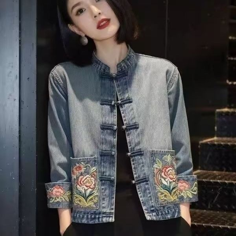 Jaket Koboi Bordir Cantik Musi - Embroidery Jacket Jeans ulasan dan harga