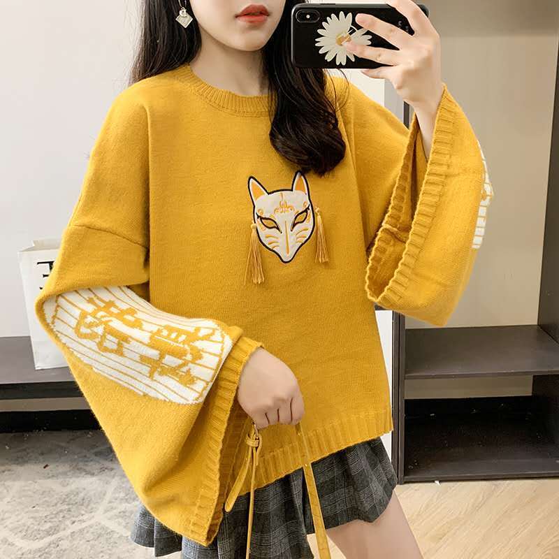 Sweater Rajut Wanita Motif Nas - Embroidery Motif ulasan dan harga