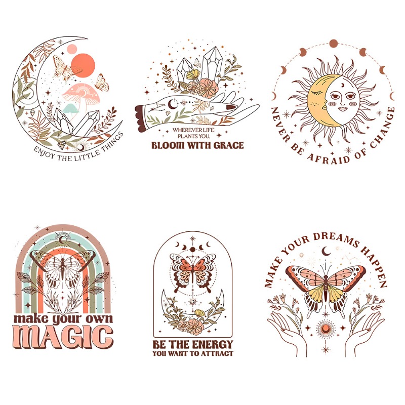 Stiker Transfer Panas Motif Bu - Embroidery Diy ulasan dan harga