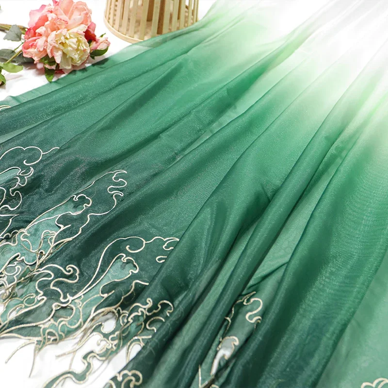 Kain Gradasi Daun Teratai Bord - Embroidery Diy ulasan dan harga