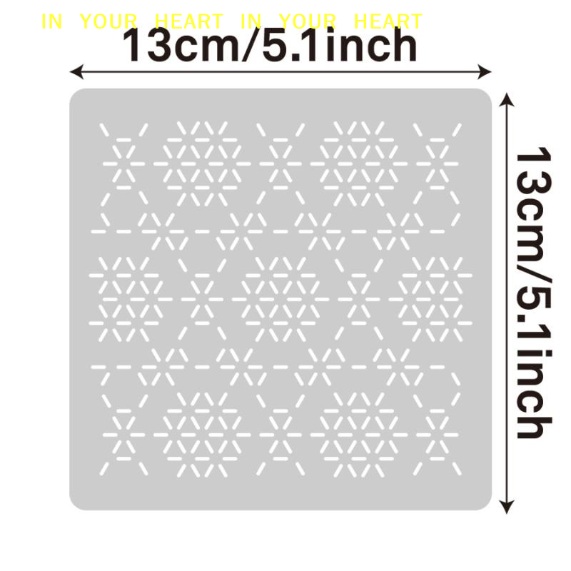 Stensil Tambal Sulam Geometris - Embroidery Diy ulasan dan harga