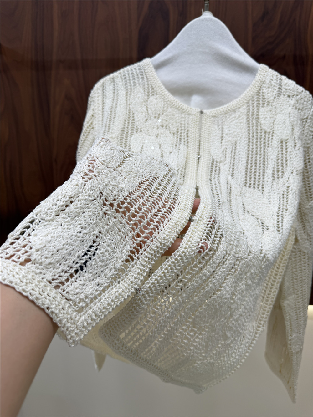 Set Rajutan Bordir Wanita: Kar - Embroidery Cardigan ulasan dan harga