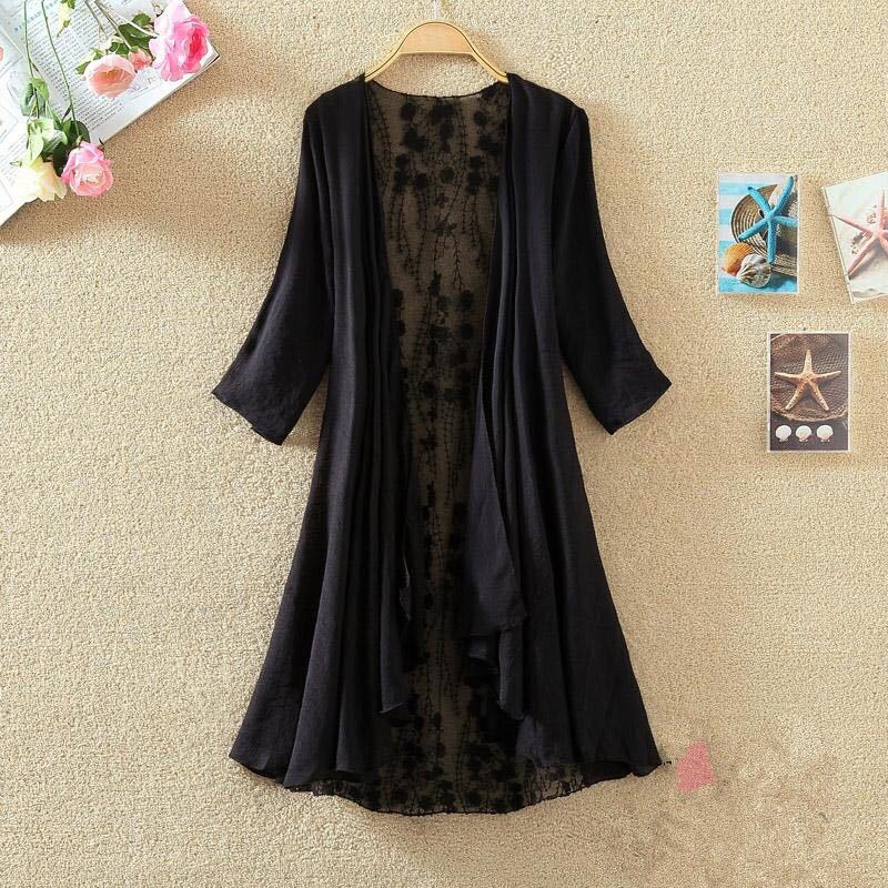 Kardigan Musim Panas Pantai Li - Embroidery Cardigan ulasan dan harga