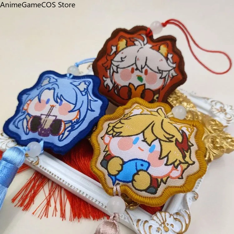 Figur Cosplay Anime Genshin Im - Embroidery Xmas Ornaments ulasan dan harga