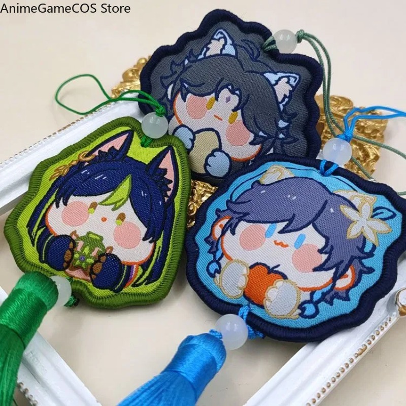 Figur Cosplay Anime Genshin Im - Embroidery Xmas Ornaments ulasan dan harga