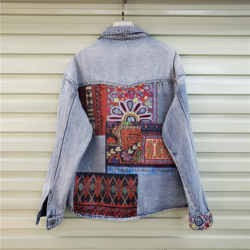 Jaket Denim Saku Besar Sambung - Embroidery Jacket Jeans ulasan dan harga