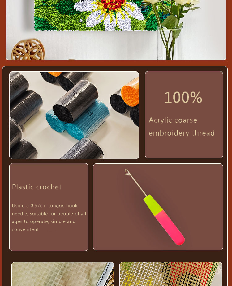 Kit rajutan kait lebah untuk k - Printed Embroidery Kit ulasan dan harga