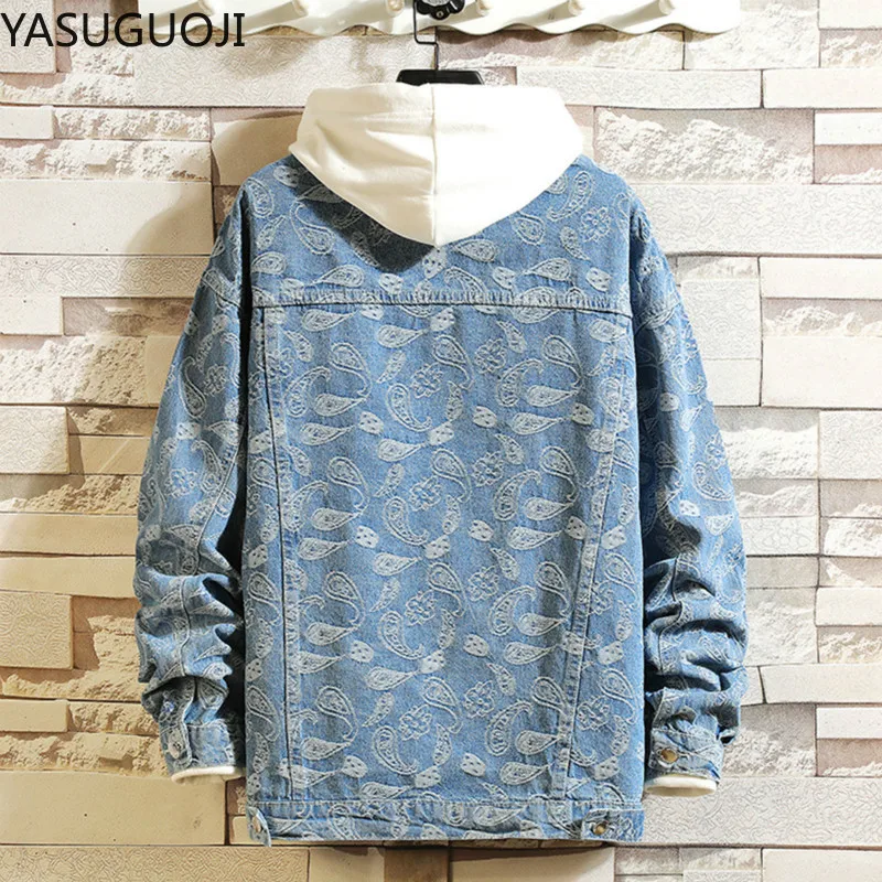 Jaket Denim Cetak Antik Jepang - Embroidery Jacket Jeans ulasan dan harga