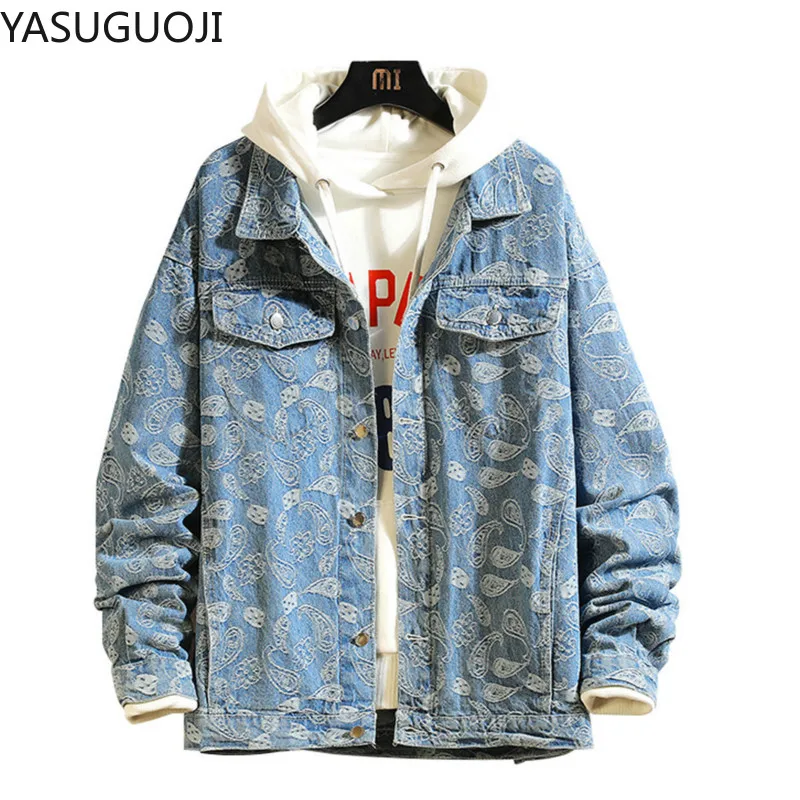 Jaket Denim Cetak Antik Jepang - Embroidery Jacket Jeans ulasan dan harga