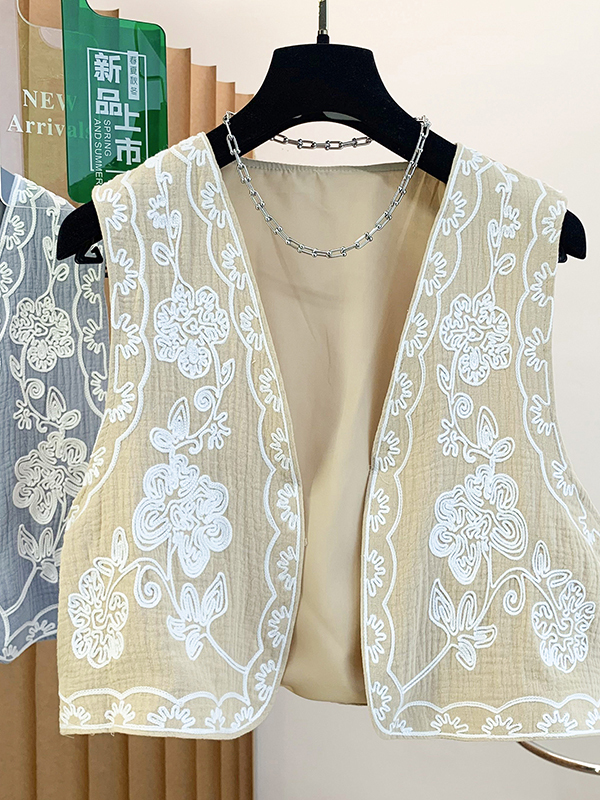 Rompi Kardigan Terbuka Bordir  - Embroidery Cardigan ulasan dan harga