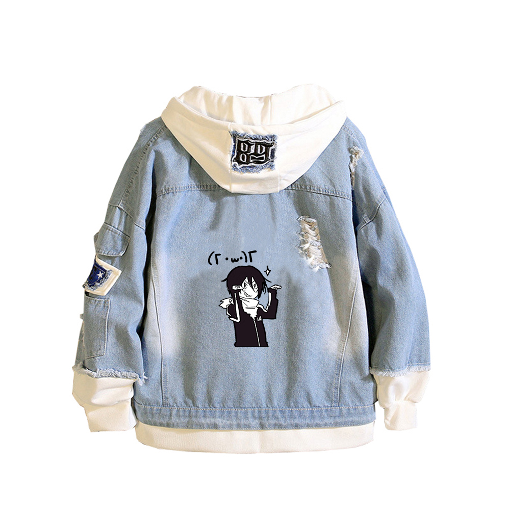 Noragami ARAGOTO Jaket Denim W - Embroidery Jacket Jeans ulasan dan harga