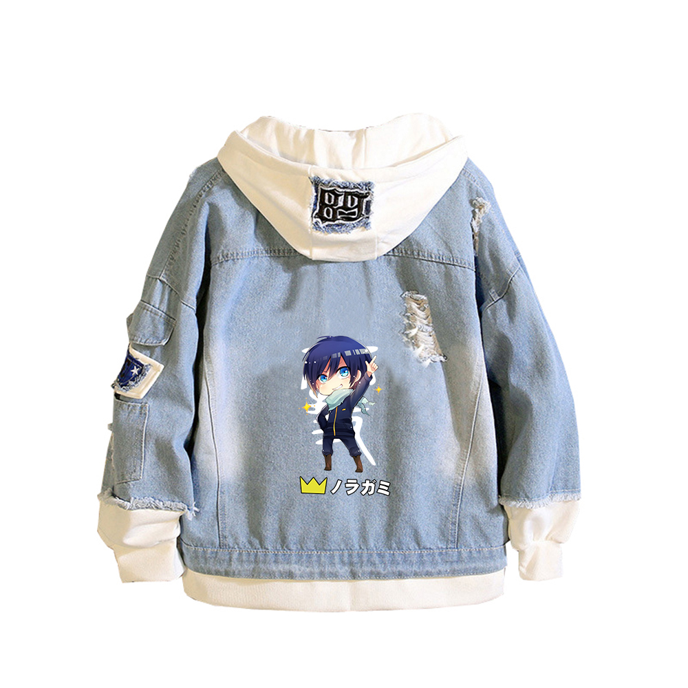 Noragami ARAGOTO Jaket Denim W - Embroidery Jacket Jeans ulasan dan harga