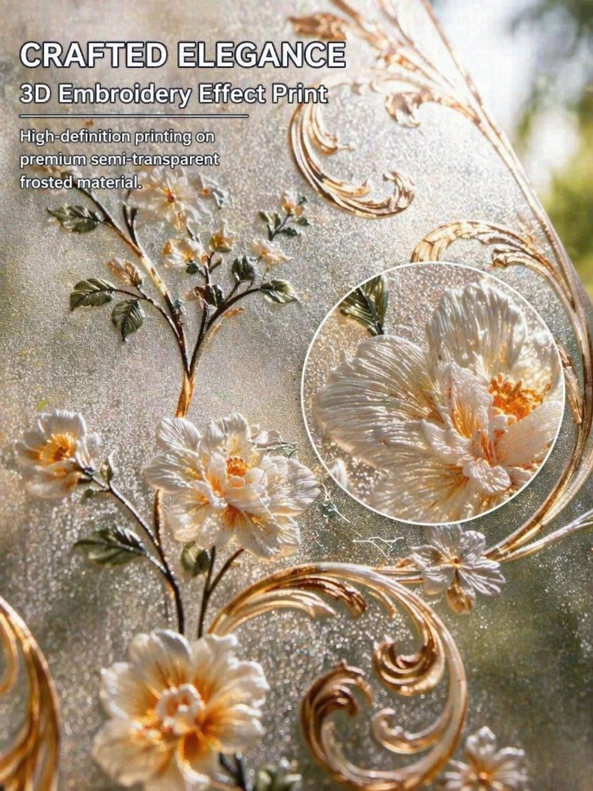 Film Jendela Buram Pola Bordir - Embroidery Diy ulasan dan harga