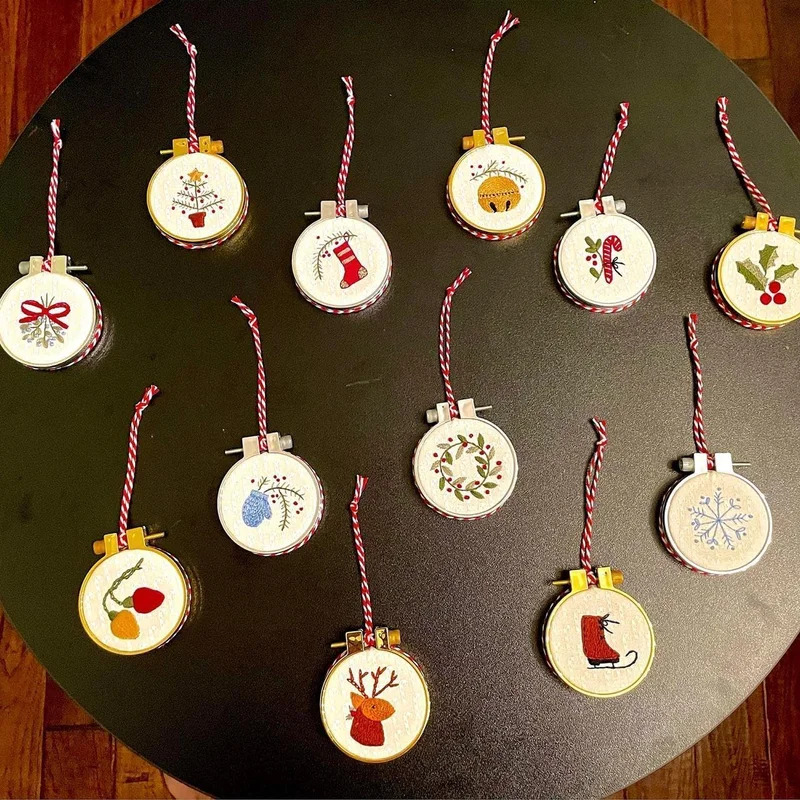 Kit Bordir Natal DIY Hiasan Ta - Embroidery Xmas Ornaments ulasan dan harga