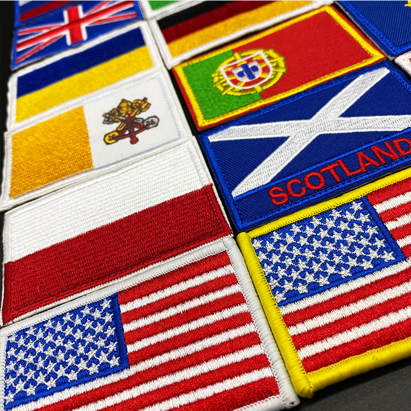 Bendera Negara Bordir Kait Lin - Embroidery Uk ulasan dan harga