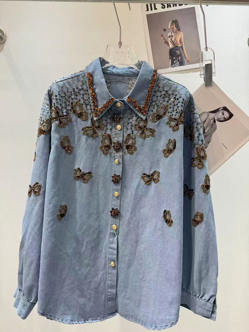 Jaket Denim Gaya Mewah Untuk W - Embroidery Jacket Jeans ulasan dan harga