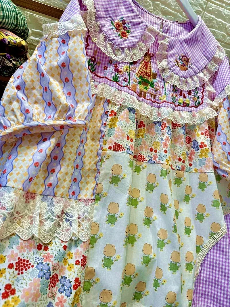 Blus Babydoll renda perca katu - Embroidery Motif ulasan dan harga