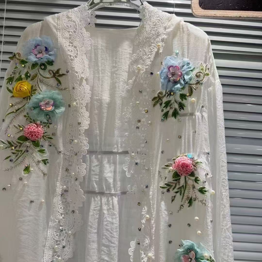 Blus Kemeja Tabir Surya Berker - Embroidery Cardigan ulasan dan harga