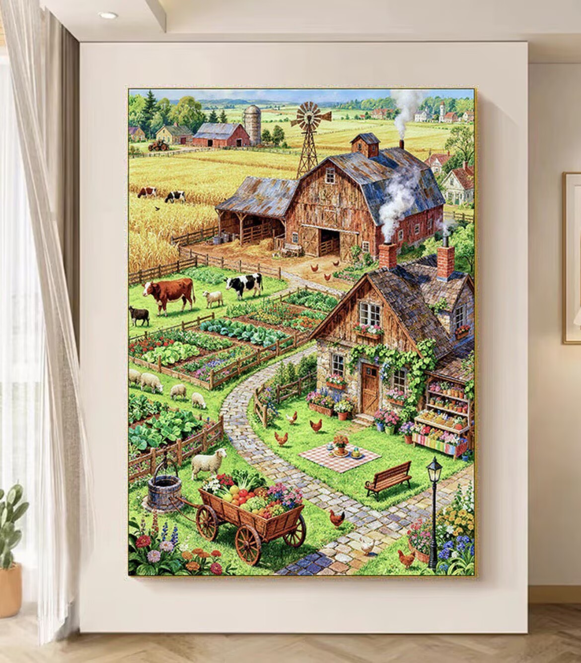 9CT 14ct Kit Bordir Silang Mot - Printed Embroidery Kit ulasan dan harga