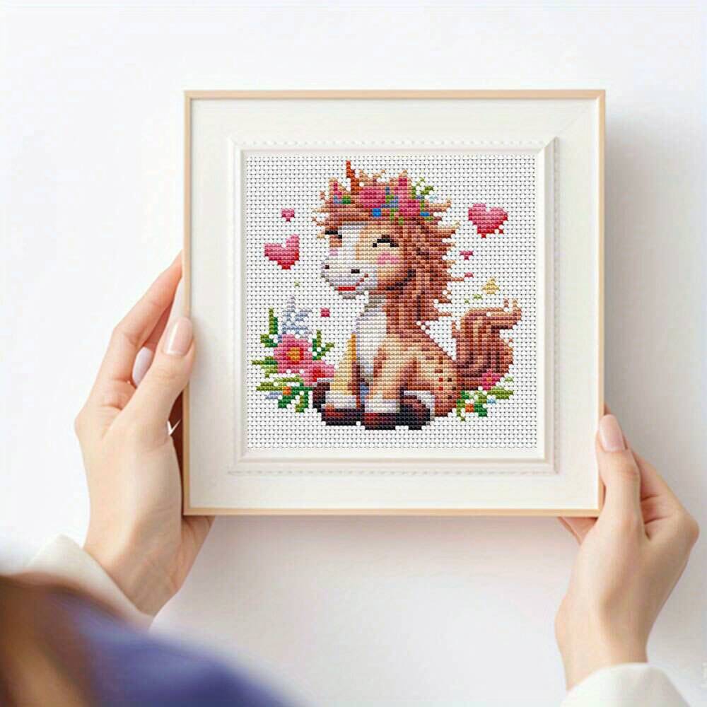 12 Buah Kit Jahit Silang 11CT  - Printed Embroidery Kit ulasan dan harga