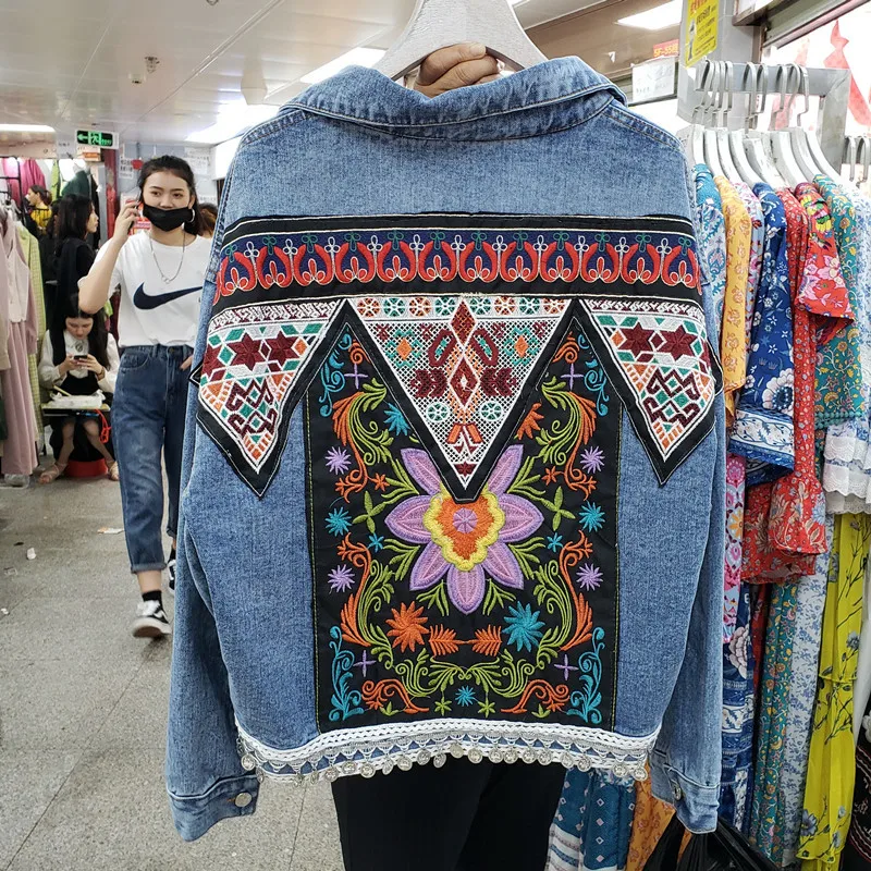 Jaket Denim Rumbai Payet Bordi - Embroidery Jacket Jeans ulasan dan harga
